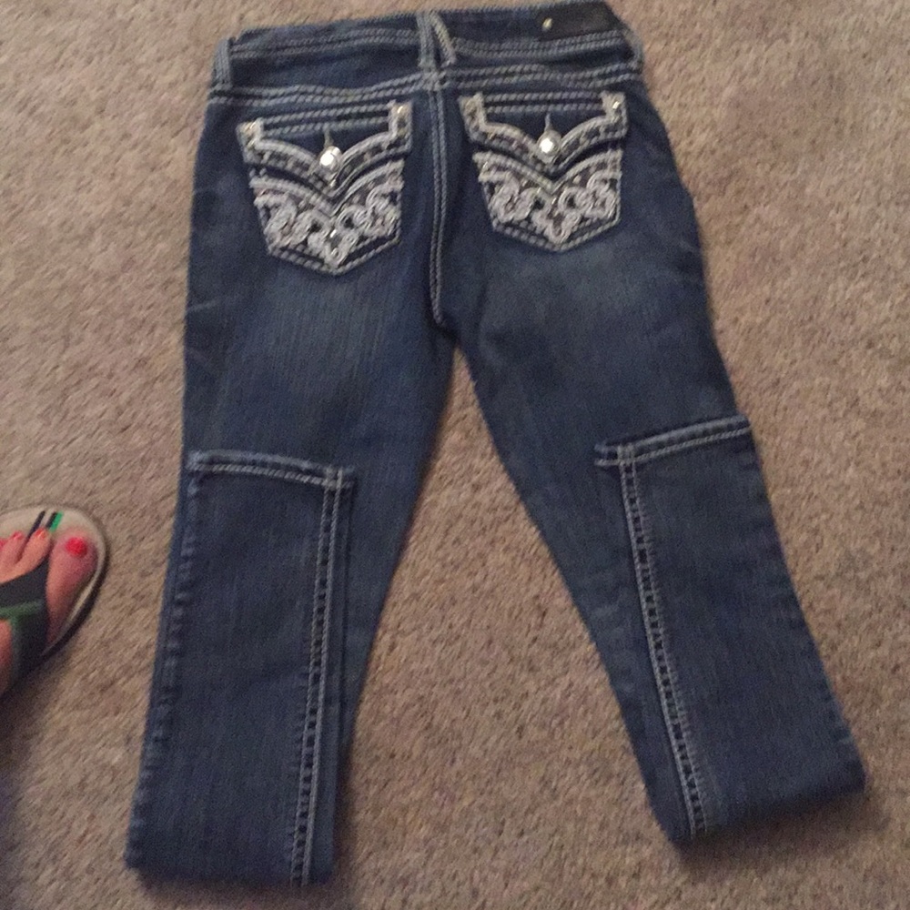 Woman’s lightly used jeans
